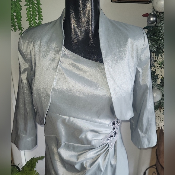Nueva grey 2pc dress set Size 10 - Picture 5 of 10